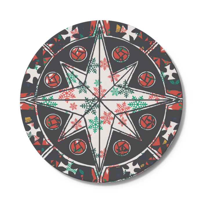 コースター - 円形(2023Xmas-Christmas)