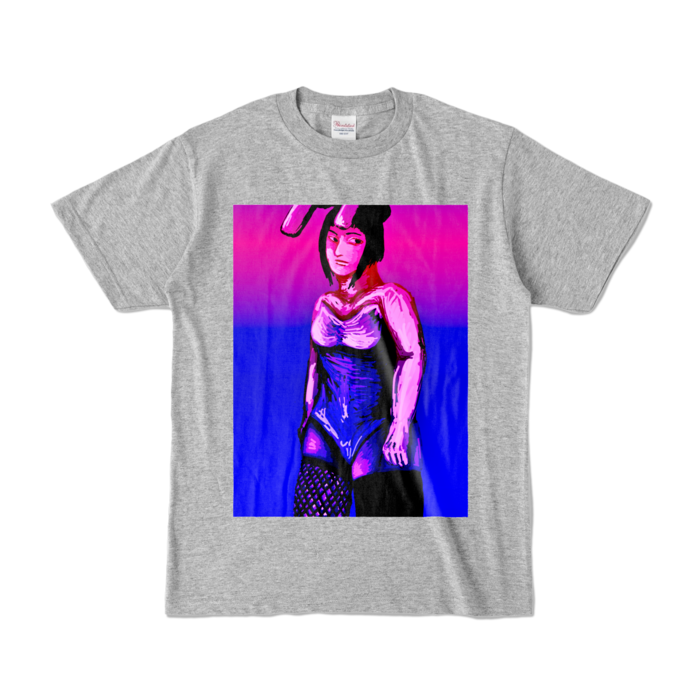 カラーTシャツ - S - 杢グレー (濃色)