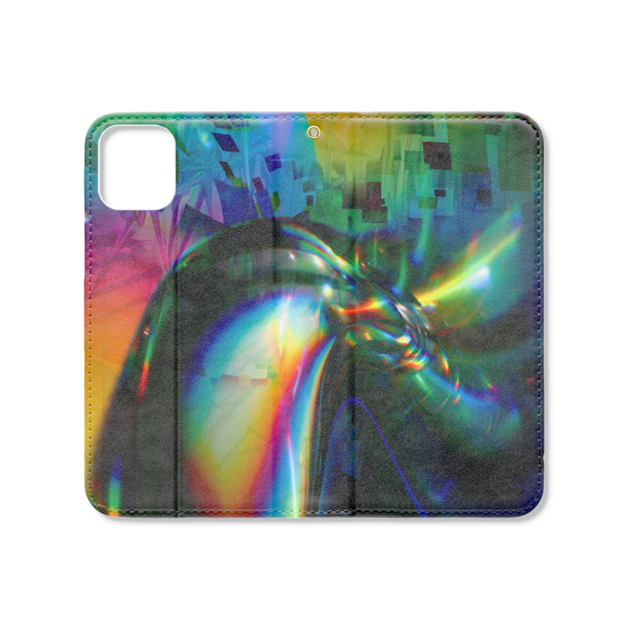 手帳型iPhoneケース（ベルトなし） - iPhone 11 - ストラップ穴 あり