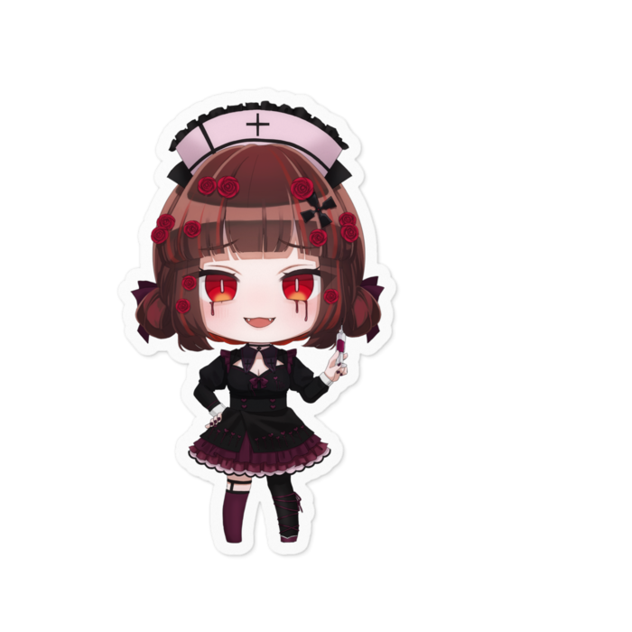 黒しび(SD)ステッカー - 100 x 100 (mm)(1)