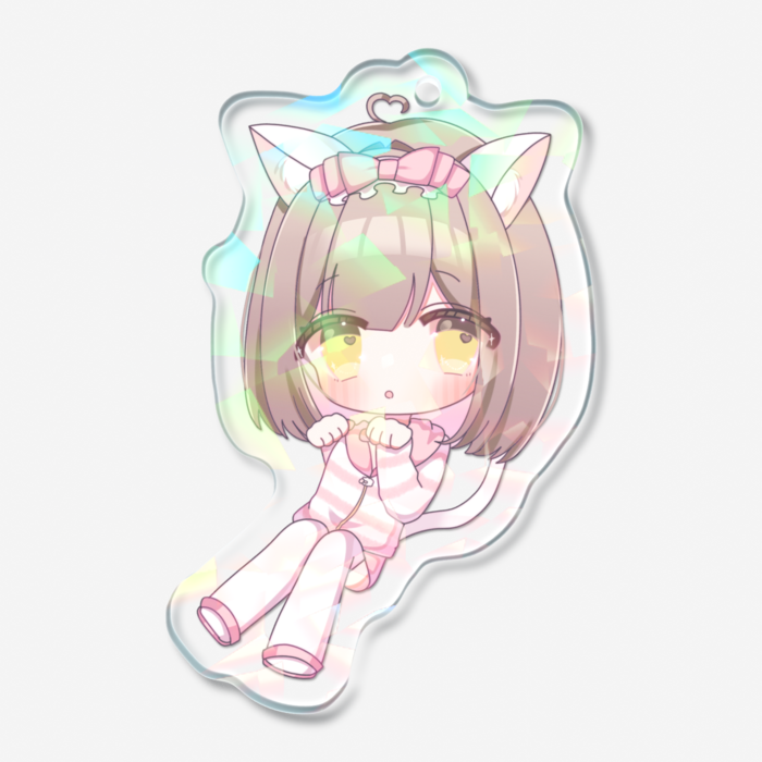 ホログラムアクリルキーホルダー - 50 × 50mm