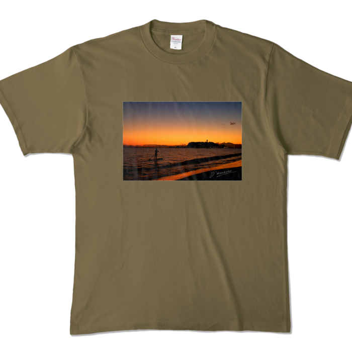 カラーTシャツ - XL - オリーブ (濃色)