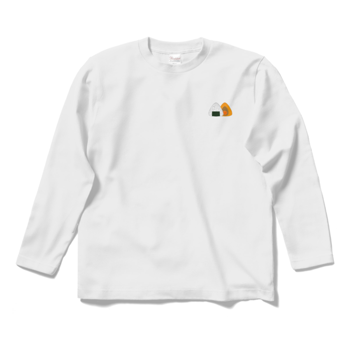 おにぎりロングスリーブ白Tシャツ S