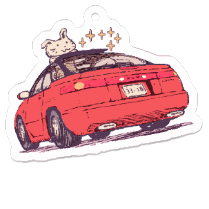 アクリルキーホルダー（コーティング） - 50 x 50 (mm)