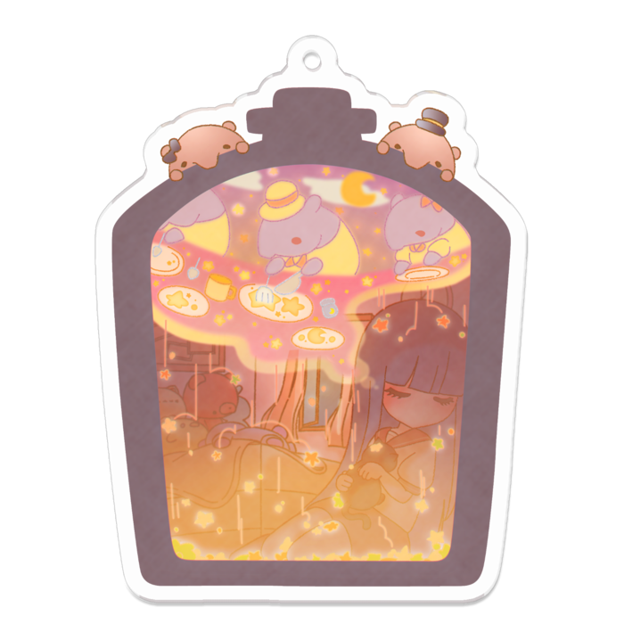 アクリルキーホルダー - 70 x 70 (mm)