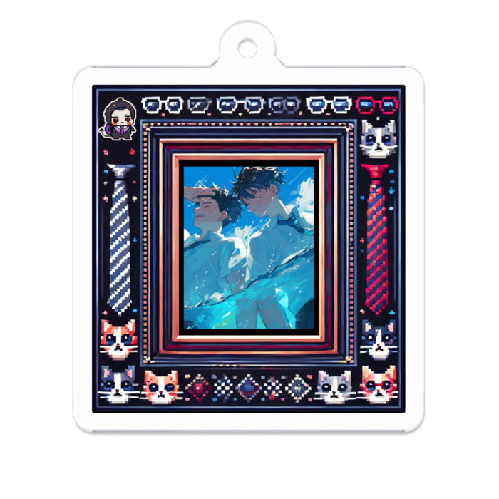 アクリルキーホルダー - 50 x 50 (mm)