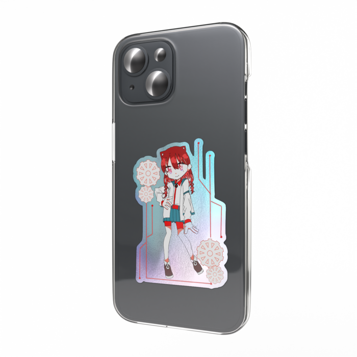 オーロラスマホステッカー - 縦