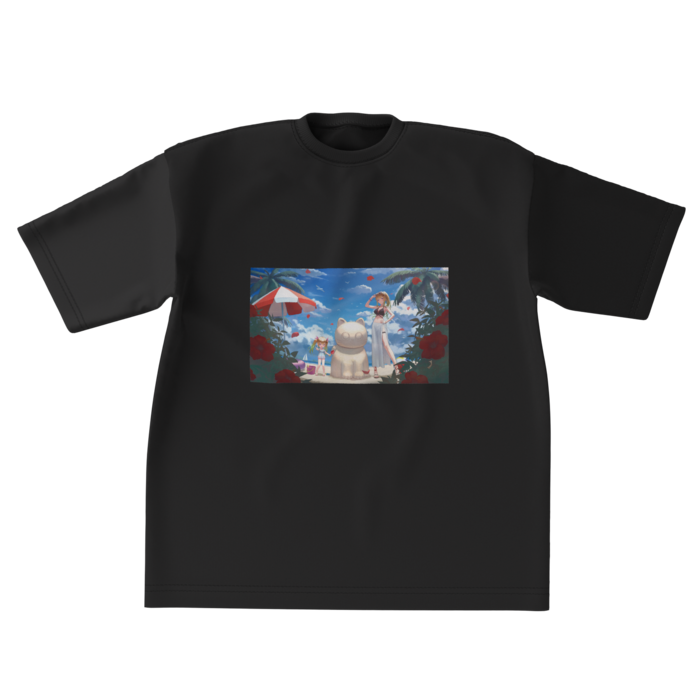 ビッグシルエットTシャツ黒 - XL - 