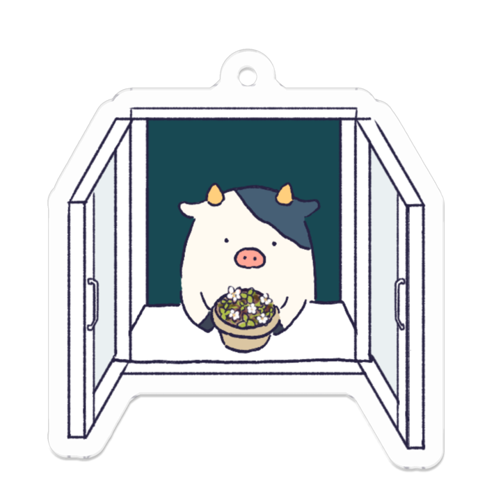 アクリルキーホルダー - 50 x 50 (mm)