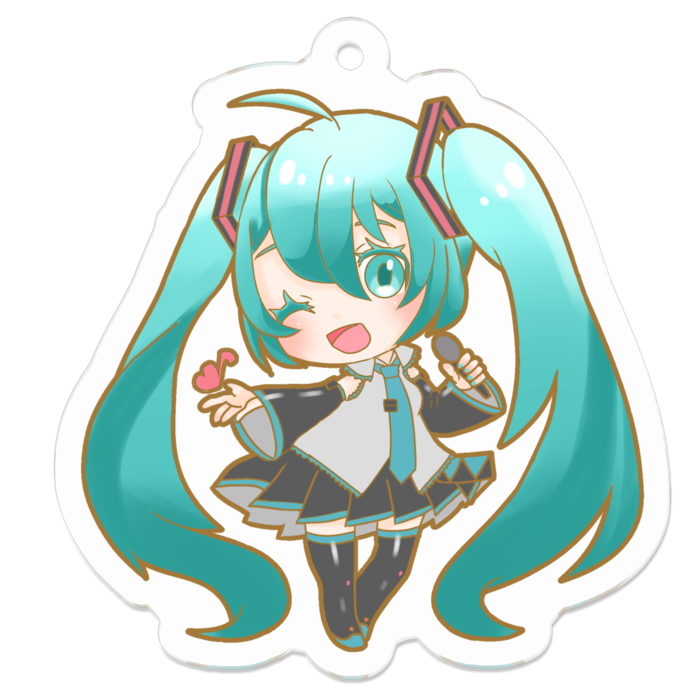 アクリルキーホルダー - 50 x 50 (mm)