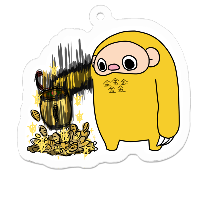 アクリルキーホルダー - 50 x 50 (mm)