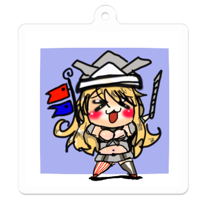 アクリルキーホルダー - 50 x 50 (mm)