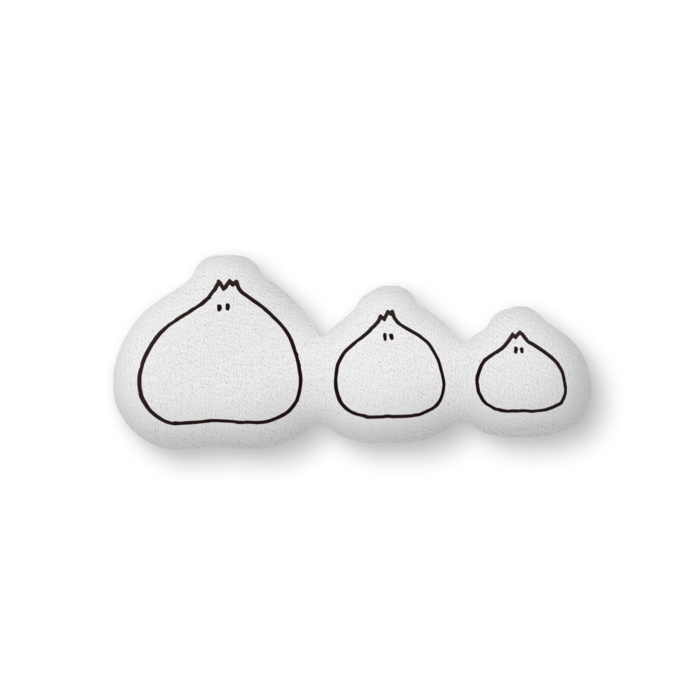 大中小ろんぽう ふかふかクッション - 中（H36×W56cm）