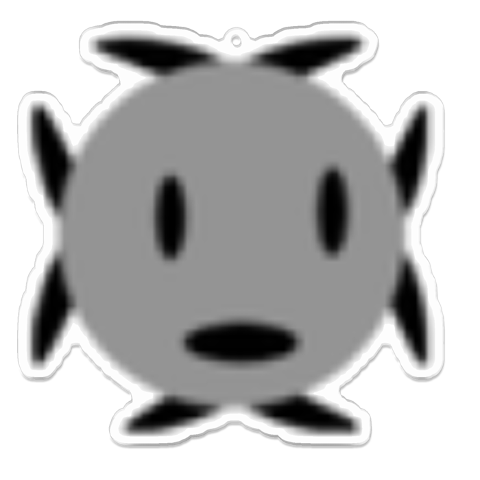 アクリルキーホルダー - 100 x 100 (mm)