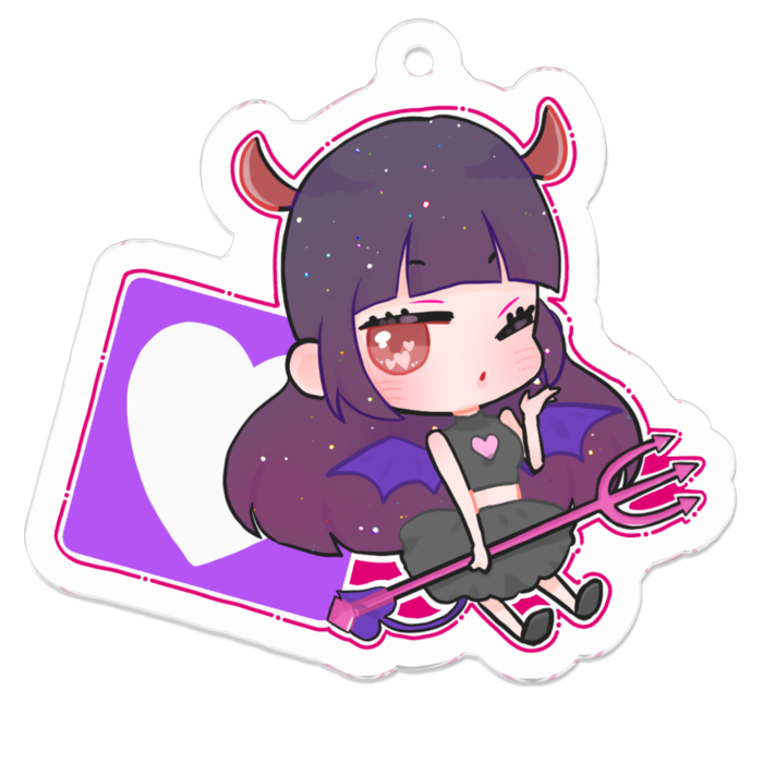 アクリルキーホルダー - 50 x 50 (mm)