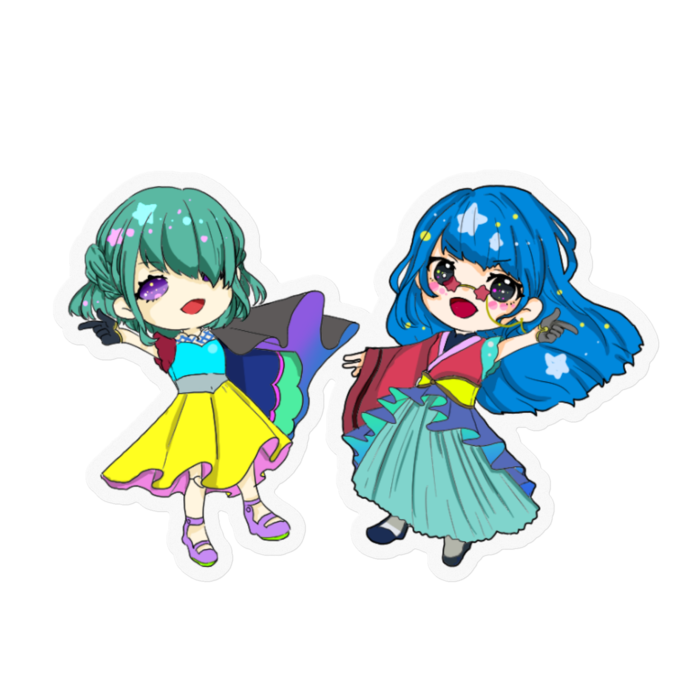 ステッカー - 100 x 100 (mm)