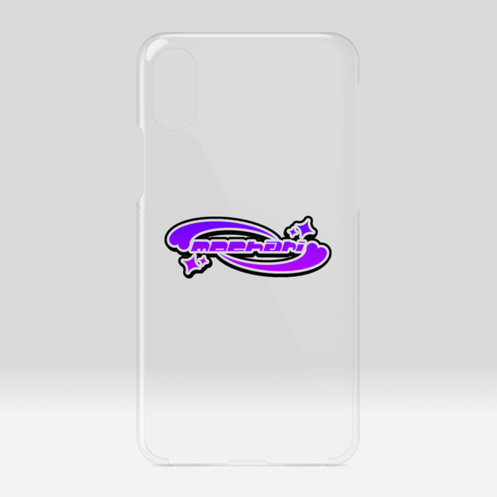 クリアiPhoneケース - iPhone X / XS(パープル)