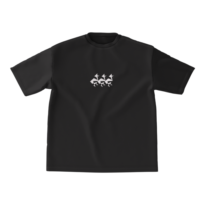 ビッグシルエットTシャツ - M - 正面BK