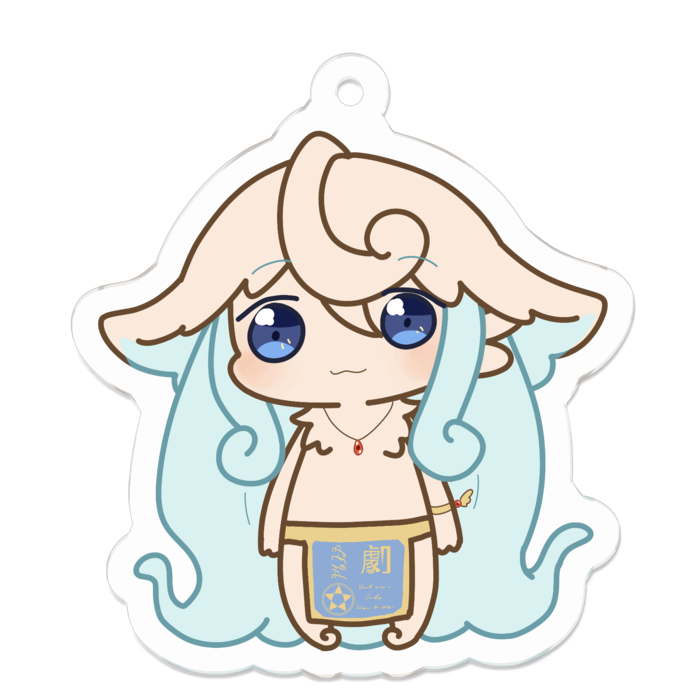 アクリルキーホルダー - 50 x 50 (mm)