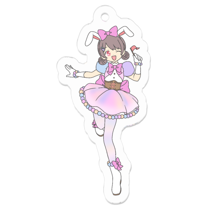 アクリルキーホルダー - 50 x 50 (mm)