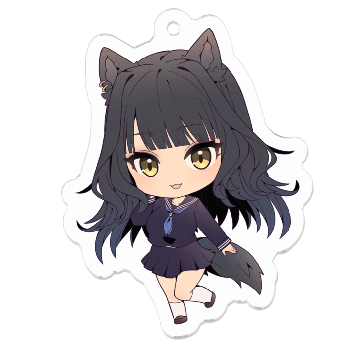 セーラー服 (花柄なし) - 50 x 50 (mm)
