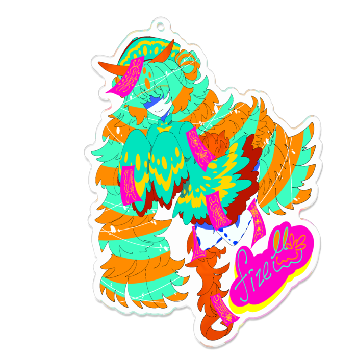 アクリルキーホルダー - 100 x 100 (mm)