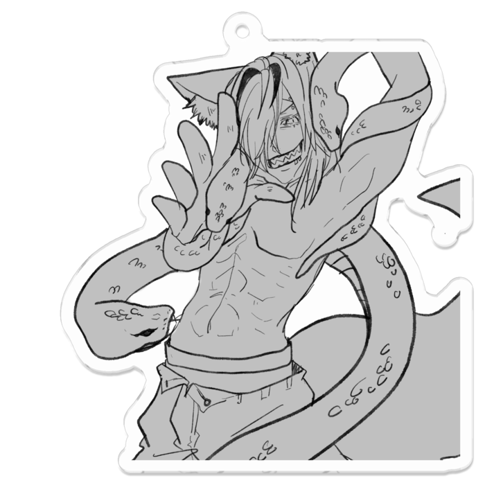 アクリルキーホルダー - 70 x 70 (mm)