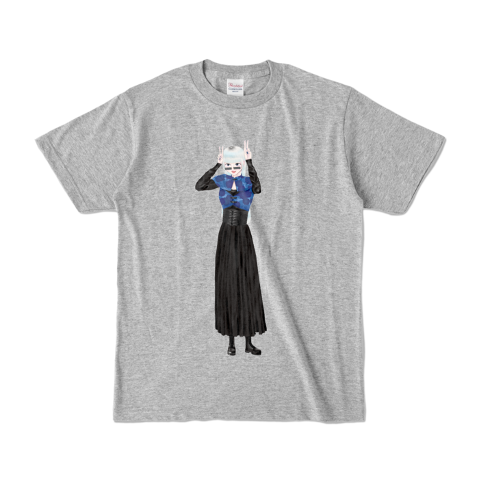 カラーTシャツ - S - 杢グレー (濃色)