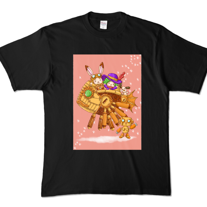 カラーTシャツ - XL - ブラック (濃色)