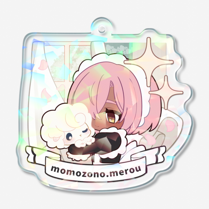 ホログラムアクリルキーホルダー - 50 × 50mm