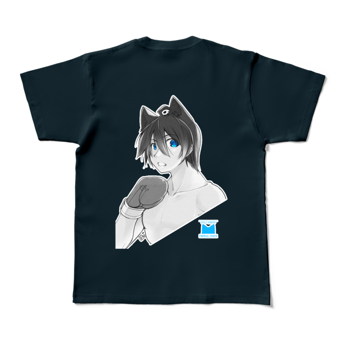 背面プリント：M - ネイビー