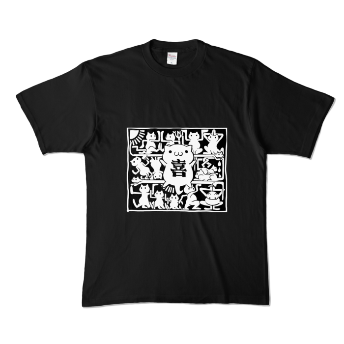 カラーTシャツ - XL - ブラック (濃色)