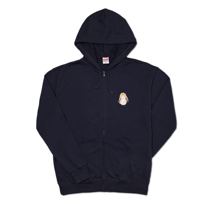 ジップパーカー - XL - ネイビー