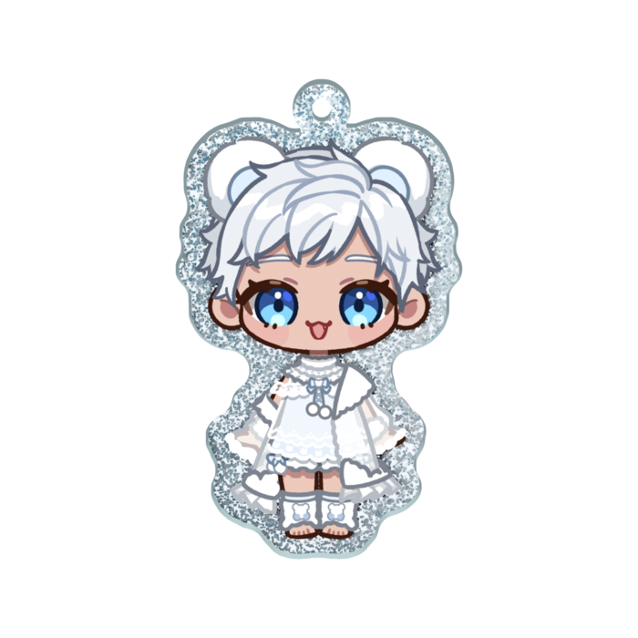 ラメアクリルキーホルダー - 50 × 50mm