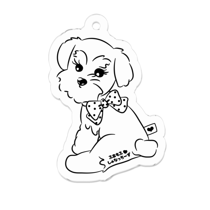 アクリルキーホルダー（コーティング） - 50 x 50 (mm)