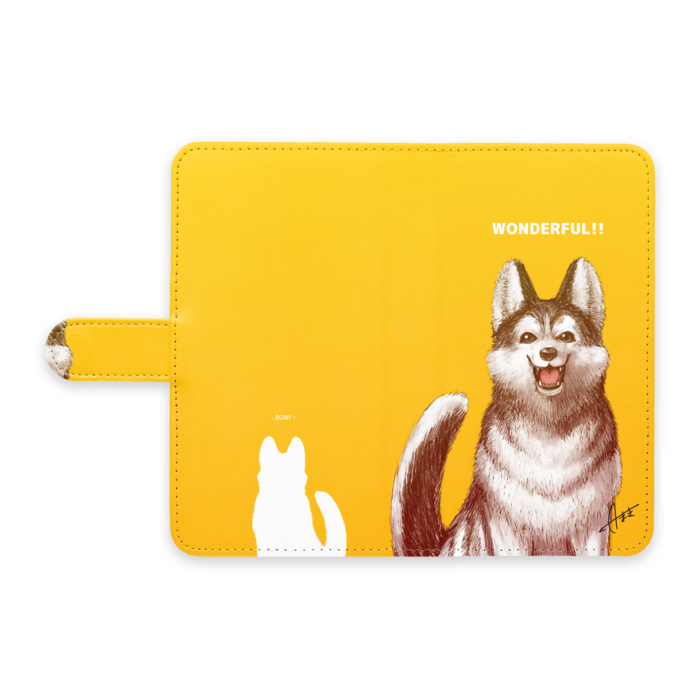 手帳型Androidケース - L - ストラップ穴 なし