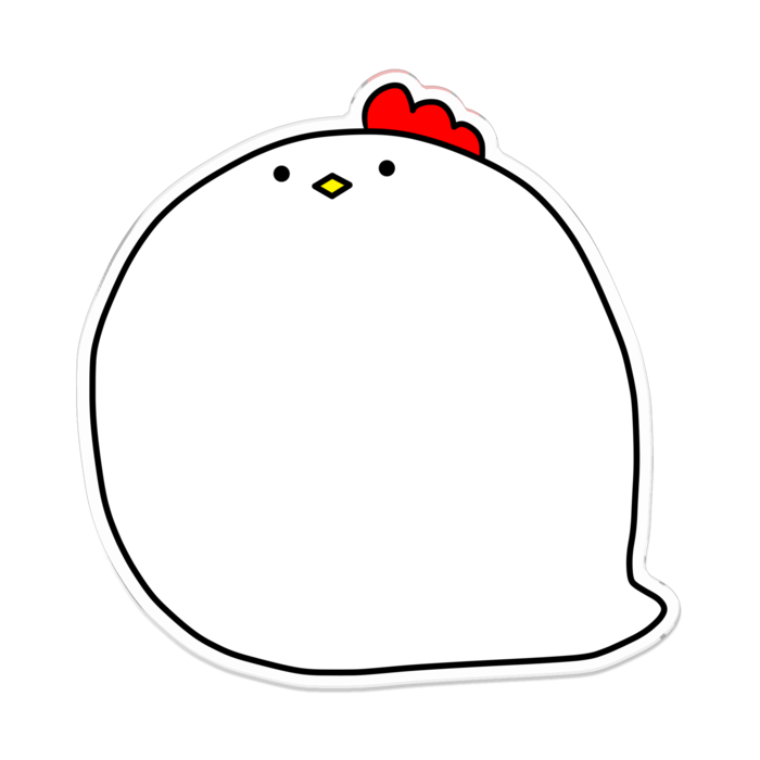 アクリルバッジ - 100 x 100 (mm)