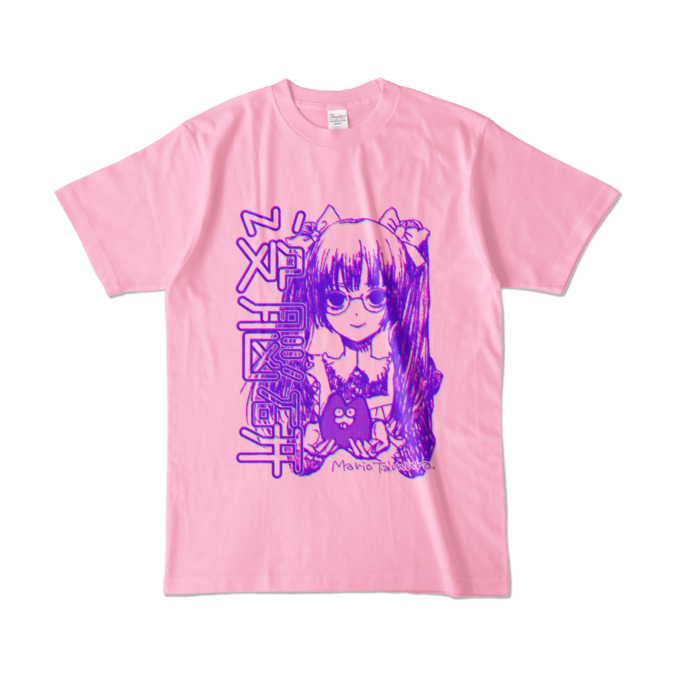 カラーTシャツ - L - ピーチ (淡色)