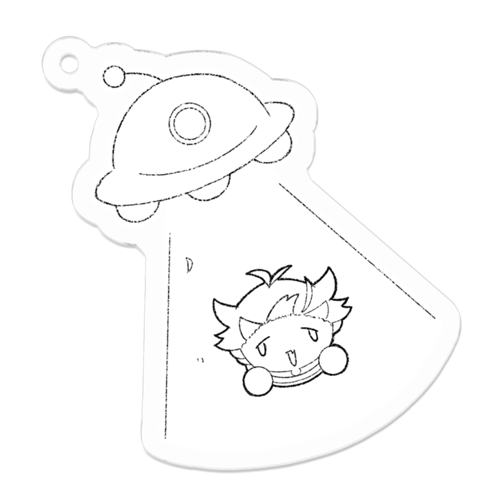 アクリルキーホルダー - 50 x 50 (mm)