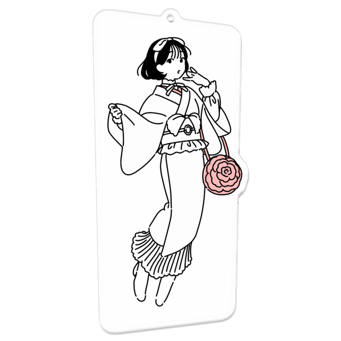 アクリルキーホルダー（コーティング） - 100 x 100 (mm)