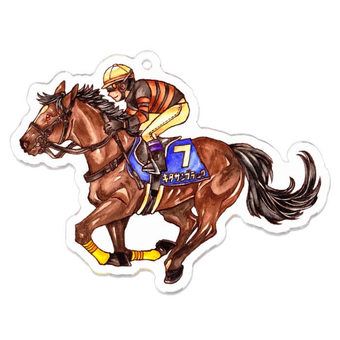 キタサンブラック アクリルキーホルダー 鈴香のお馬 Booth キタサンブラック アクリルキーホルダー 鈴香のお馬 Booth