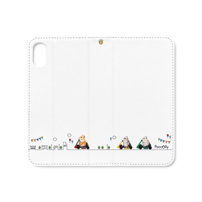手帳型iPhoneケース(ベルトなし) - iPhone XS / X - ストラップ穴 あり