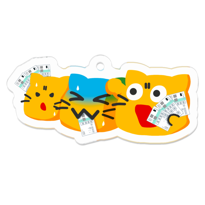 アクリルキーホルダー - 50 x 50 (mm)