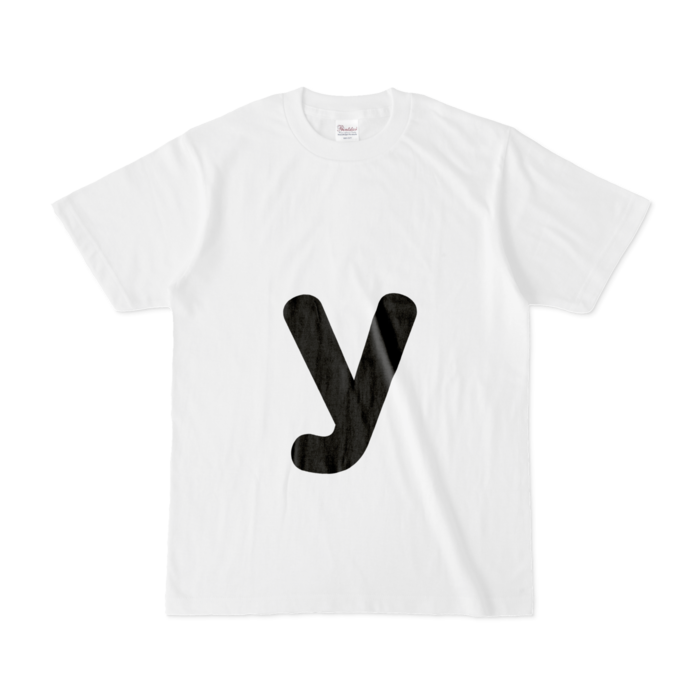 「y」（小文字）Tシャツ - S - 白