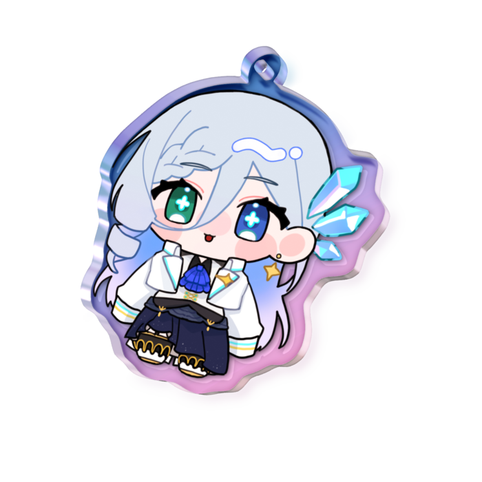 【標準衣装】オーロラアクリルキーホルダー - 50 × 50mm