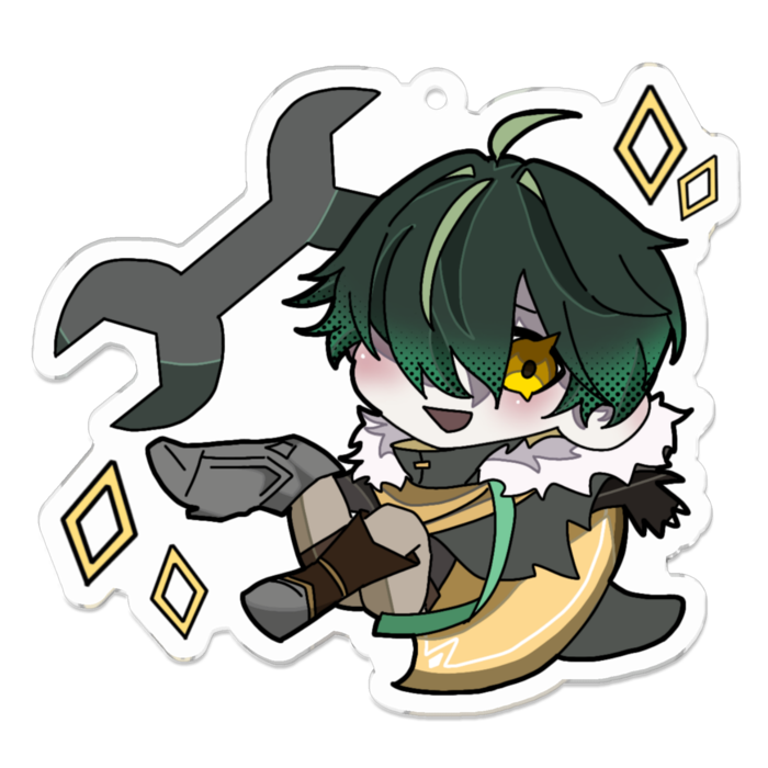 アクリルキーホルダー - 70 x 70 (mm)