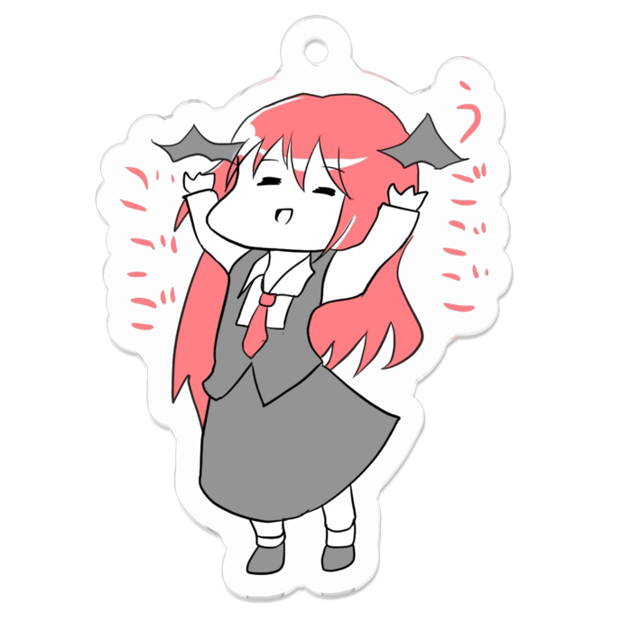 アクリルキーホルダー（コーティング） - 50 x 50 (mm)