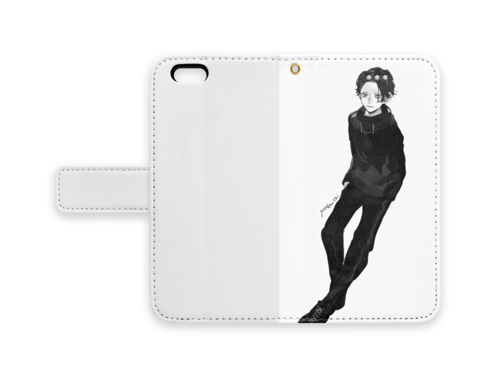 手帳型iPhoneケース - iPhone6 - ストラップ穴 あり