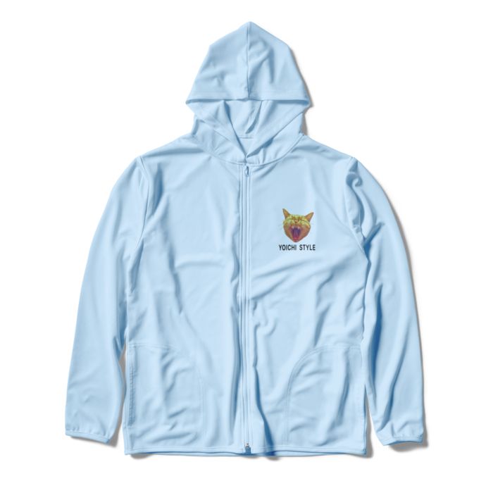ジップパーカー - XL - ライトブルー