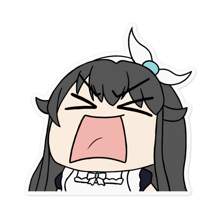 ステッカー - 100 x 100 (mm) 背景白